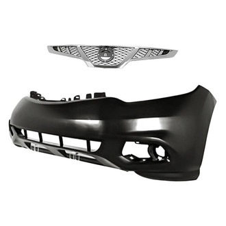 Replacement - 2-Piece (Front Bumper Cover, Grille) (CAPA Certified)