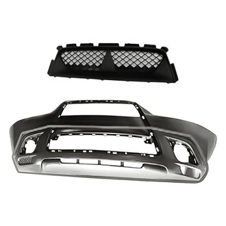 Replacement - 2-Piece (Front Bumper Cover, Grille) (Standard Line)