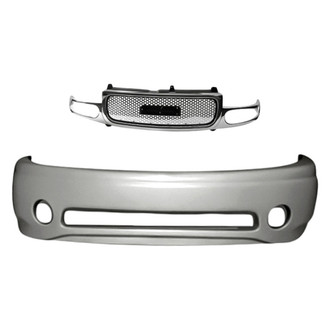 Replacement - 2-Piece (Front Bumper Cover, Grille) (Standard Line)