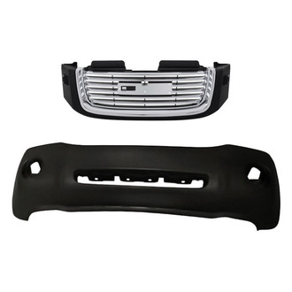 Replacement - 2-Piece (Front Bumper Cover, Grille) (Standard Line)
