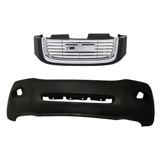 Replacement - 2-Piece (Front Bumper Cover, Grille) (Standard Line)