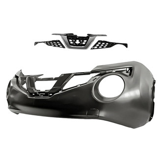 Replacement - 2-Piece (Front Bumper Cover, Grille) (CAPA Certified)