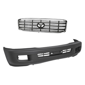 Replacement - 2-Piece (Front Bumper Cover, Grille) (Standard Line)