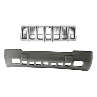 Replacement - 2-Piece (Front Bumper Cover, Grille) (Standard Line)