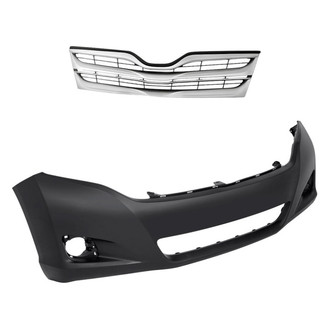 Replacement - 2-Piece (Front Bumper Cover, Grille) (CAPA Certified)