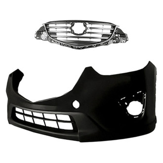 Replacement - 2-Piece (Front Bumper Cover, Grille) (Standard Line)