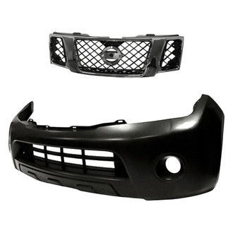 Replacement - 2-Piece (Front Bumper Cover, Grille) (Standard Line)