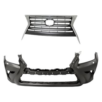 Replacement - 2-Piece (Front Bumper Cover, Grille) (Standard Line)