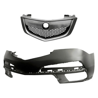 Replacement - 2-Piece (Front Bumper Cover, Grille) (Standard Line)