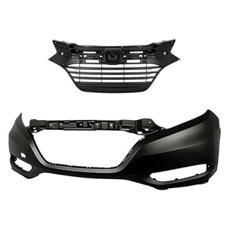Replacement - 2-Piece (Front Bumper Cover, Grille) (CAPA Certified)