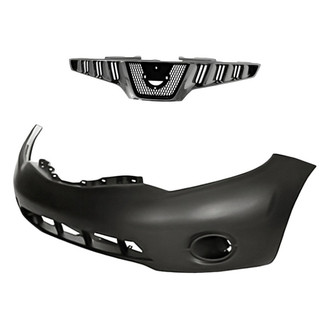 Replacement - 2-Piece (Front Bumper Cover, Grille) (Standard Line)