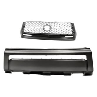 Replacement - 2-Piece (Front Bumper Cover, Grille) (CAPA Certified)