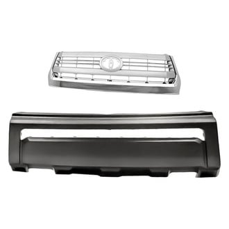 Replacement - 2-Piece (Front Bumper Cover, Grille) (CAPA Certified)