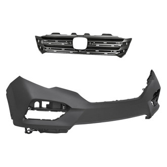 Replacement - 2-Piece (Front Bumper Cover, Grille) (CAPA Certified)