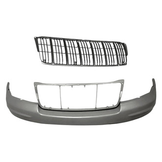 Replacement - 2-Piece (Front Bumper Cover, Grille)