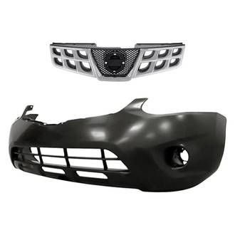 Replacement - 2-Piece (Front Bumper Cover, Grille) (Standard Line)
