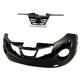 Replacement - 2-Piece (Front Bumper Cover, Grille) (Standard Line)