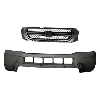 Replacement - 2-Piece (Front Bumper Cover, Grille) (Standard Line)