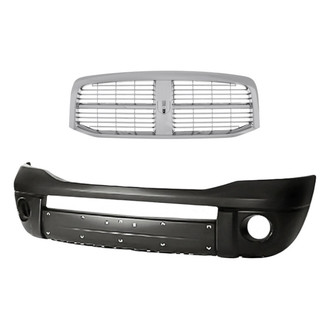 Replacement - 2-Piece (Front Bumper Cover, Grille) (Standard Line)
