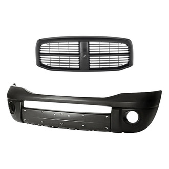 Replacement - 2-Piece (Front Bumper Cover, Grille) (Standard Line)