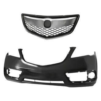 Replacement - 2-Piece (Front Bumper Cover, Grille) (Standard Line)