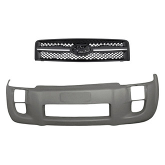 Replacement BNDL-240382 - 2-Piece (Front Bumper Cover, Grille) (Standard Line)