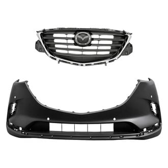 Replacement - 2-Piece (Front Bumper Cover, Grille) (Standard Line)