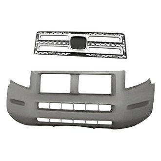 Replacement - 2-Piece (Front Bumper Cover, Grille) (Standard Line)