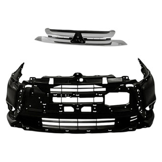 Replacement - 2-Piece (Front Bumper Cover, Grille) (Standard Line)