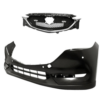 Replacement - 2-Piece (Front Bumper Cover, Grille) (Standard Line)