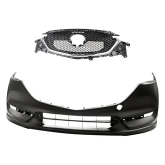Replacement - 2-Piece (Front Bumper Cover, Grille) (Standard Line)