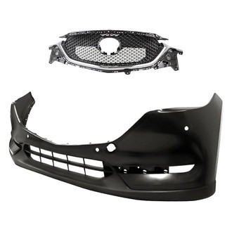 Replacement - 2-Piece (Front Bumper Cover, Grille) (Standard Line)