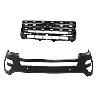 Replacement - 2-Piece (Front Bumper Cover, Grille) (CAPA Certified)