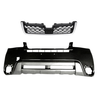 Replacement - 2-Piece (Front Bumper Cover, Grille) (Standard Line)
