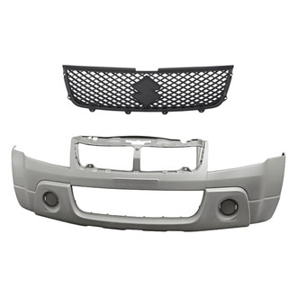 Replacement - 2-Piece (Front Bumper Cover, Grille) (Standard Line)
