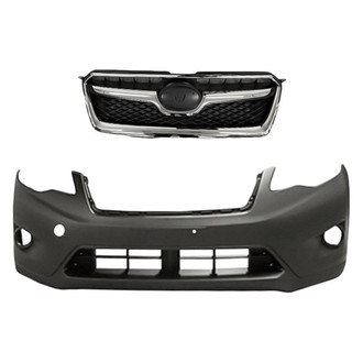 Replacement - 2-Piece (Front Bumper Cover, Grille) (Standard Line)