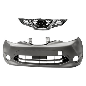 Replacement - 2-Piece (Front Bumper Cover, Grille) (Standard Line)