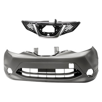Replacement - 2-Piece (Front Bumper Cover, Grille) (Standard Line)