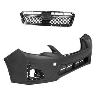 Replacement - 2-Piece (Front Bumper Cover, Grille) (Standard Line)