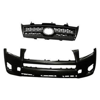 Replacement - 2-Piece (Front Bumper Cover, Grille) (Standard Line)