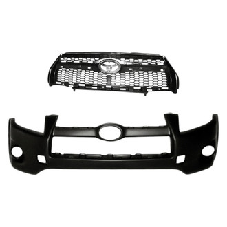 Replacement - 2-Piece (Front Bumper Cover, Grille) (Standard Line)