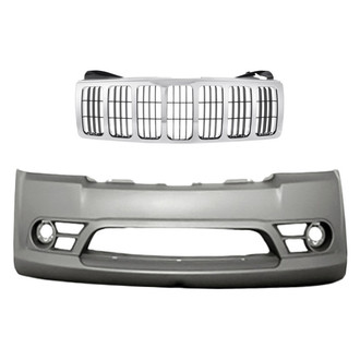 Replacement - 2-Piece (Front Bumper Cover, Grille) (Standard Line)