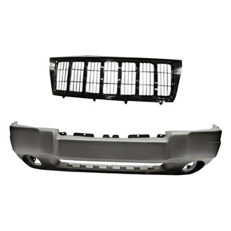Replacement - 2-Piece (Front Bumper Cover, Grille) (Standard Line)