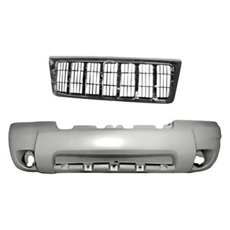 Replacement - 2-Piece (Front Bumper Cover, Grille) (Standard Line)