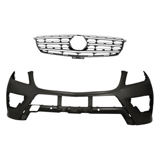 Replacement - 2-Piece (Front Bumper Cover, Grille) (Standard Line)