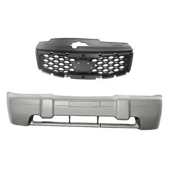 Replacement - 2-Piece (Front Bumper Cover, Grille) (Standard Line)