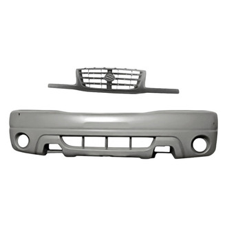 Replacement - 2-Piece (Front Bumper Cover, Grille) (Standard Line)