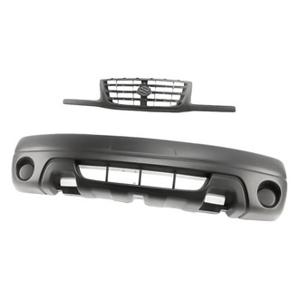 Replacement - 2-Piece (Front Bumper Cover, Grille) (Standard Line)