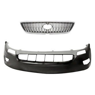 Replacement - 2-Piece (Front Bumper Cover, Grille) (Standard Line)