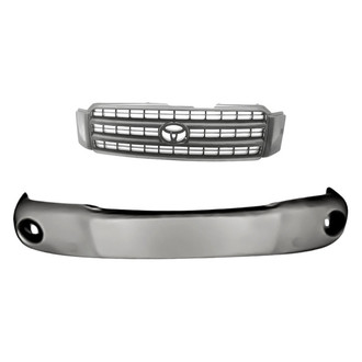 Replacement - 2-Piece (Front Bumper Cover, Grille) (Standard Line)